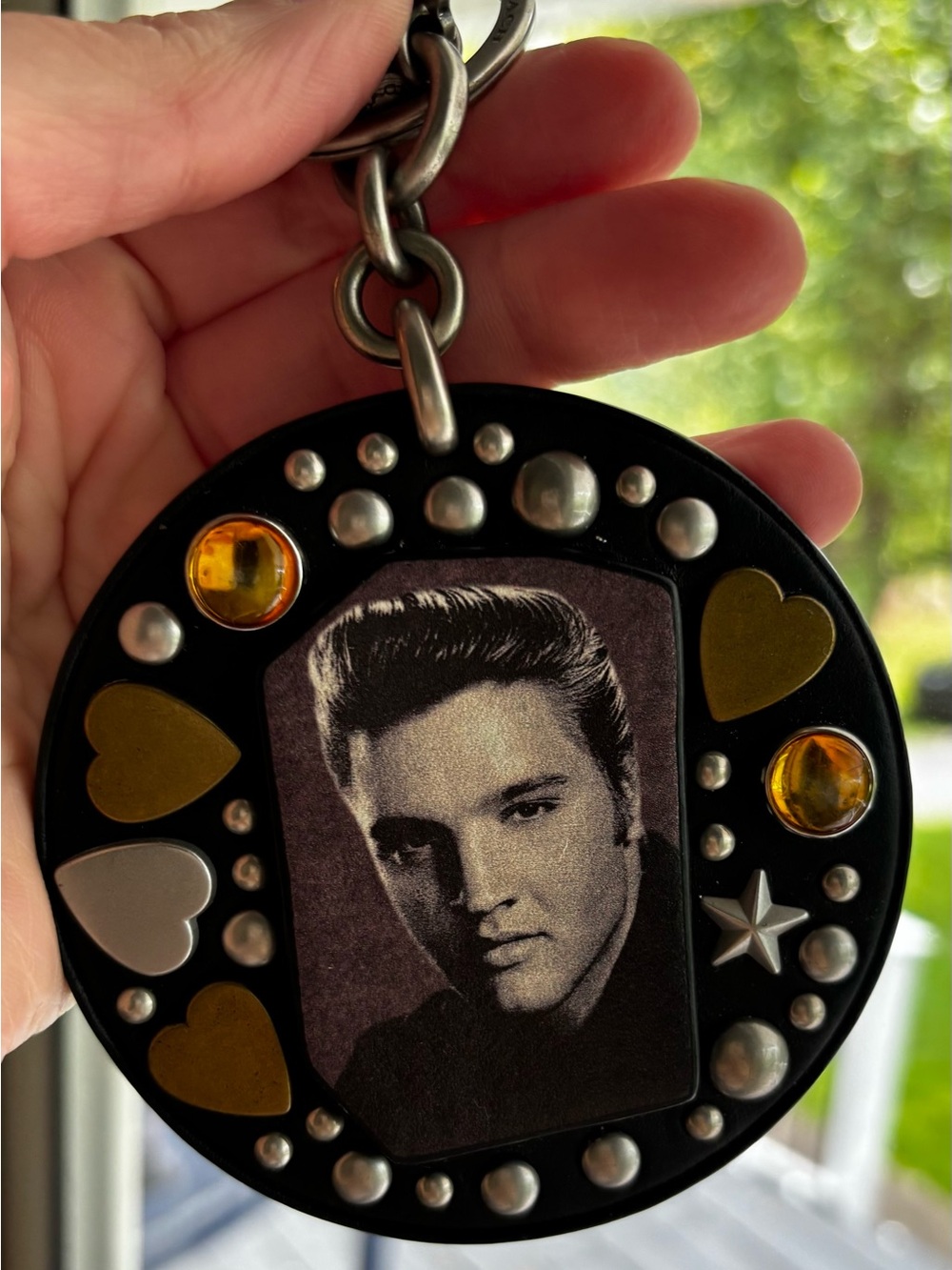 Coach x Elvis Presley Studded Bag Charm